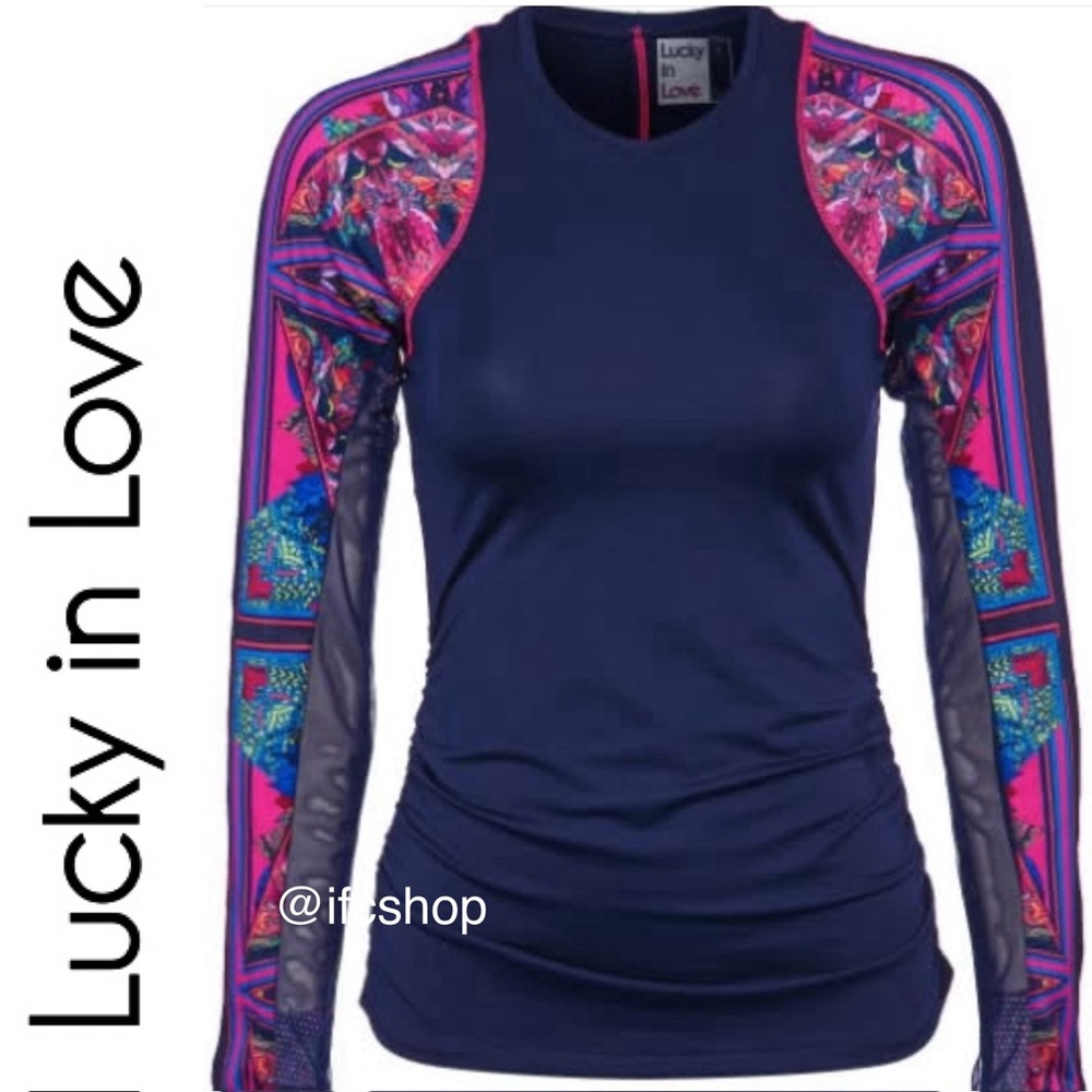 Lucky in Love Athena Deity LS Athletic Top M - Picture 10 of 10